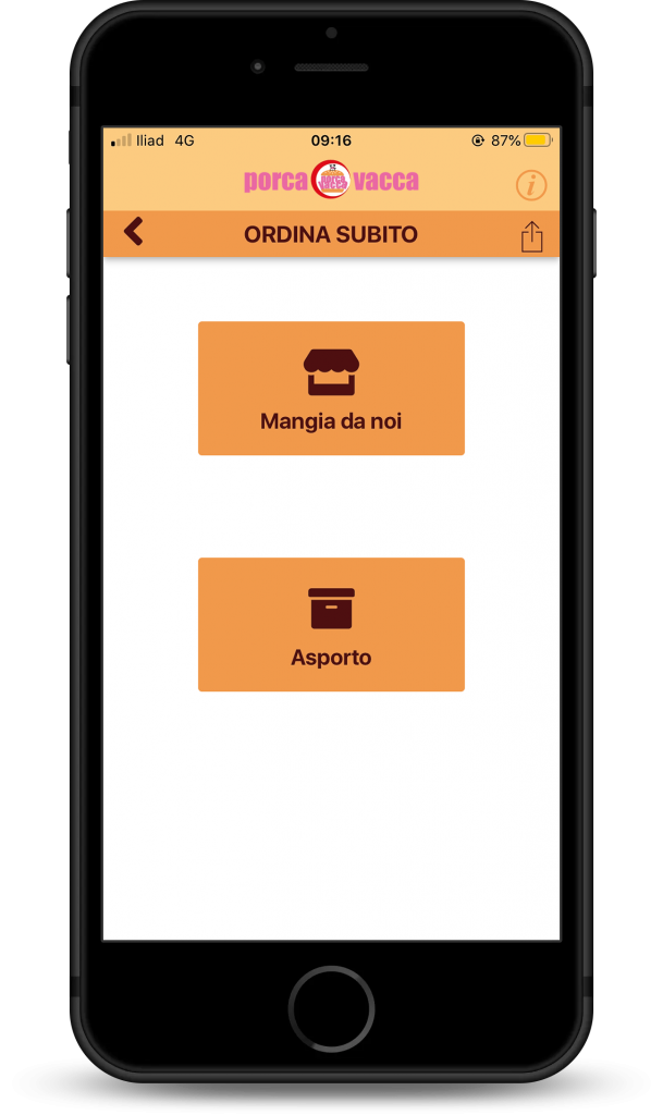 App per ordinazioni